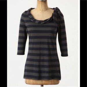 Anthropologie Cartonnier Fleeting Seas Striped Top Tee